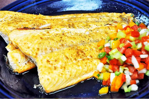 Baked Salmon with Fresh Salsa