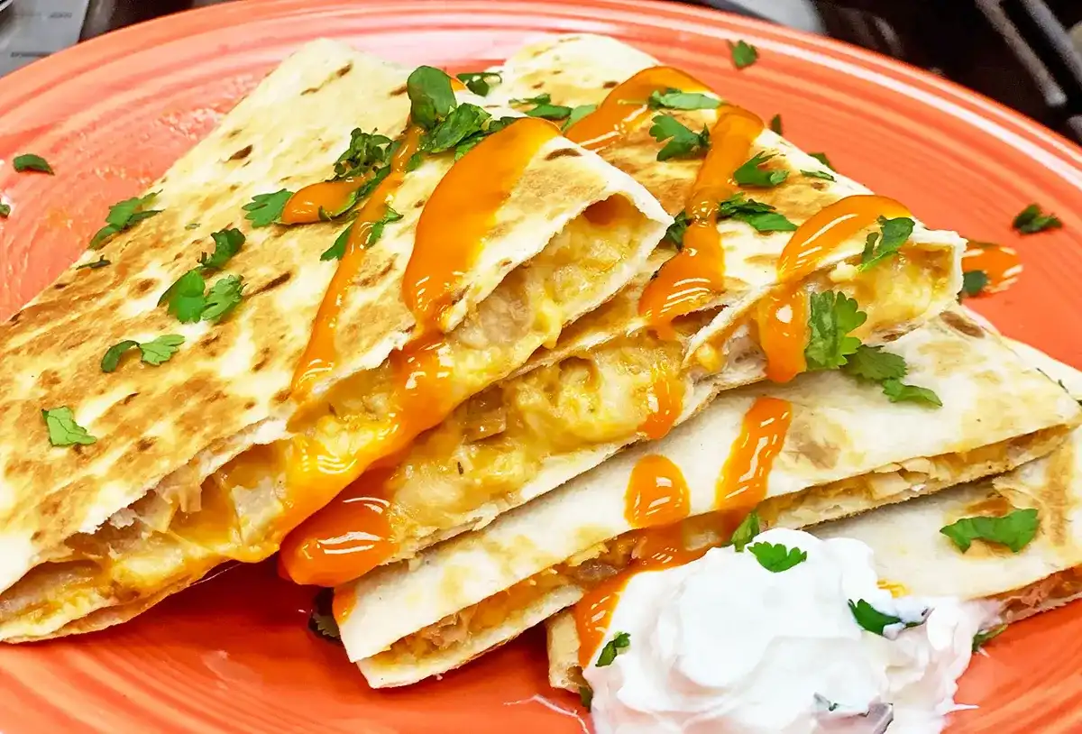 Buffalo Chicken Quesadillas